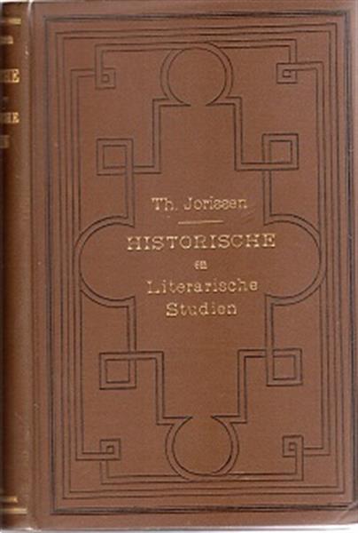 Grote foto historische en literarische studien jorissen 1891 boeken geschiedenis vaderland