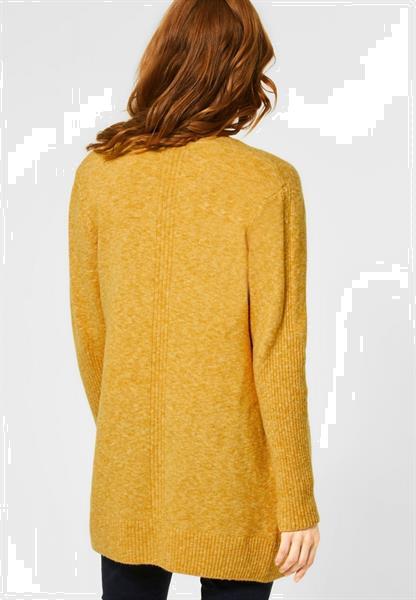 Grote foto a253080 amber yellow melange kleding dames truien en vesten
