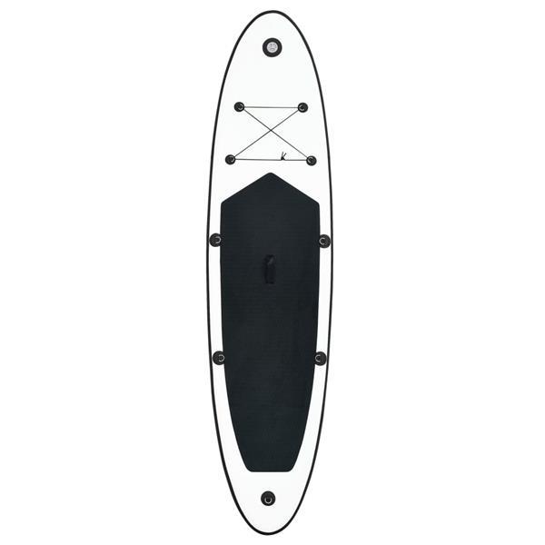 Grote foto vidaxl stand up paddleboard opblaasbaar zwart en wit watersport en boten overige watersport en boten