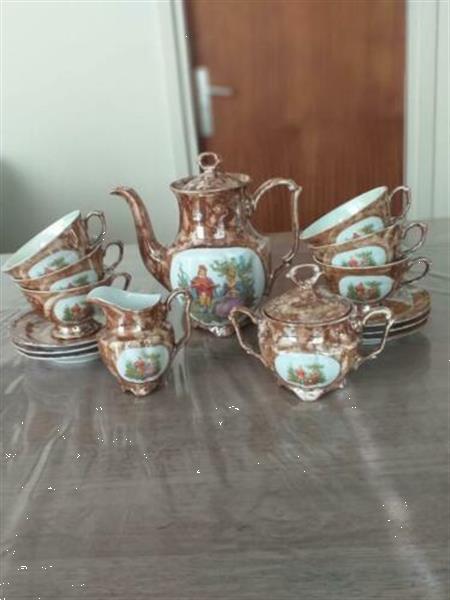 Grote foto koffieservies met parelmoer huis en inrichting servies