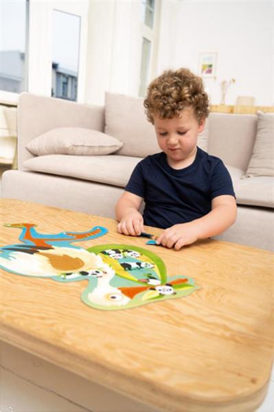 Grote foto legpuzzel ooievaar 51 9 cm karton groen 24 delig kinderen en baby puzzels