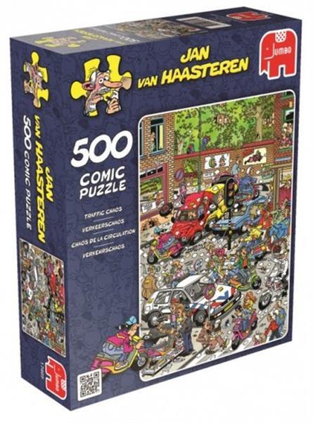 Grote foto legpuzzel jan van haasteren verkeerschaos 500 stukjes kinderen en baby puzzels