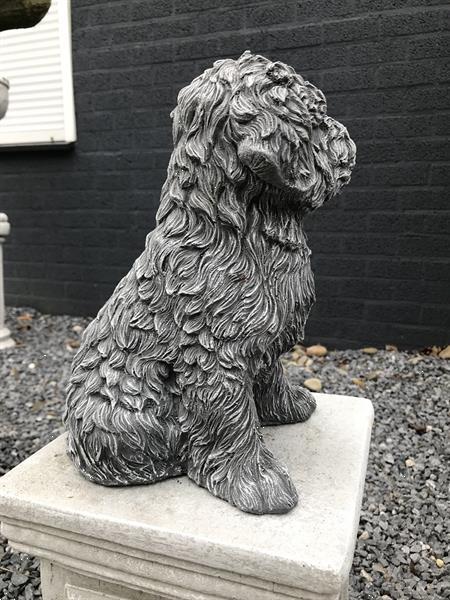 Grote foto beeld van een shihtzu gaaf honden figuur tuin en terras tuinbeelden en tuinkabouters