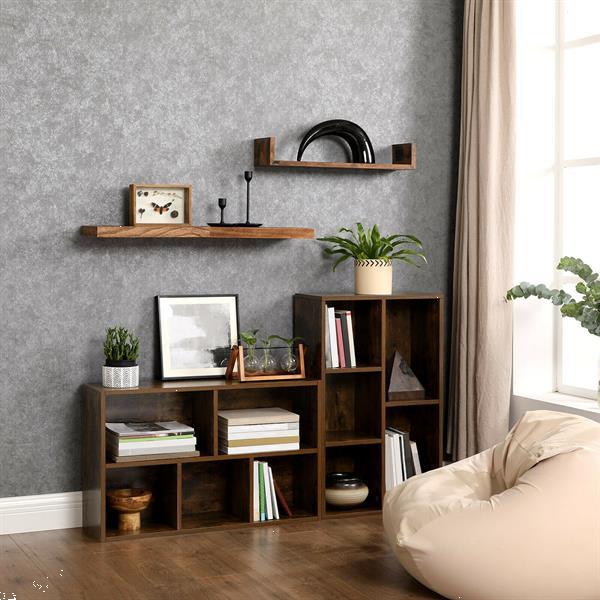 Grote foto industri le boekenkast in vintage design met 5 vakken huis en inrichting overige