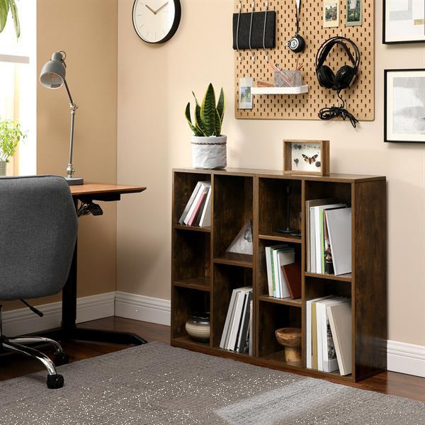 Grote foto industri le boekenkast in vintage design met 5 vakken huis en inrichting overige