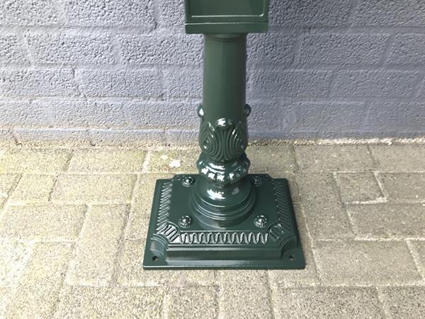 Grote foto staande brievenbus postbus groen engelse stijl tuin en terras tuindecoratie