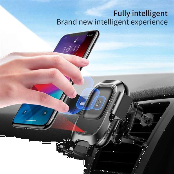 Grote foto baseus intelligent wireless car holder vent mount telecommunicatie opladers en autoladers