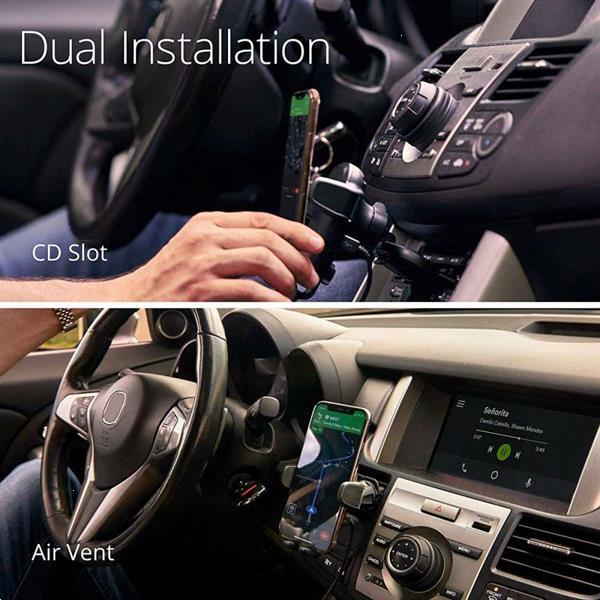 Grote foto iottie auto sense wireless fast charging car vent cd slot telecommunicatie opladers en autoladers