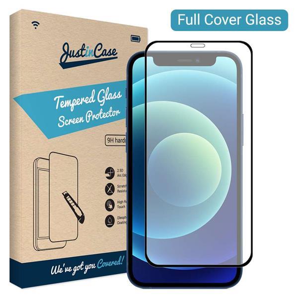 Grote foto just in case apple iphone 12 mini full cover tempered glass telecommunicatie tablets