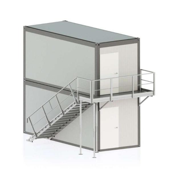 Grote foto containertrap staal 2.3 doe het zelf en verbouw ladders en trappen