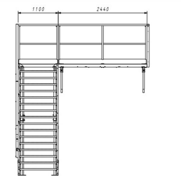 Grote foto containertrap staal 2.3 doe het zelf en verbouw ladders en trappen