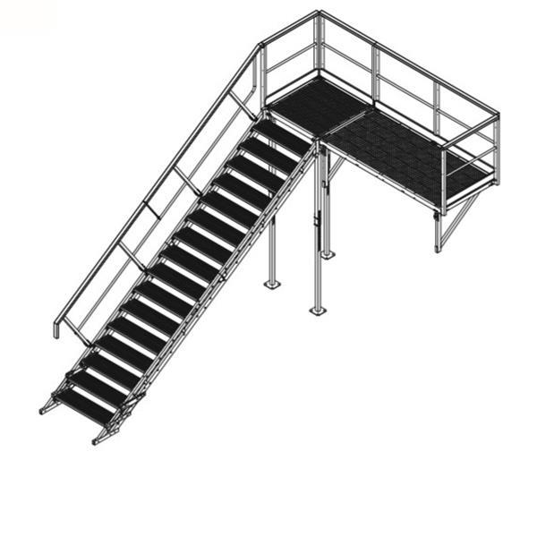 Grote foto containertrap staal 2.3 doe het zelf en verbouw ladders en trappen