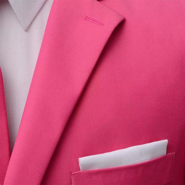 Grote foto tweedelig pak met stropdas roze mannen maat 48 kleding dames carnavalskleding en feestkleding