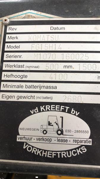 Grote foto te koop komatsu heftruck 1.5 ton doe het zelf en verbouw hefwerktuigen