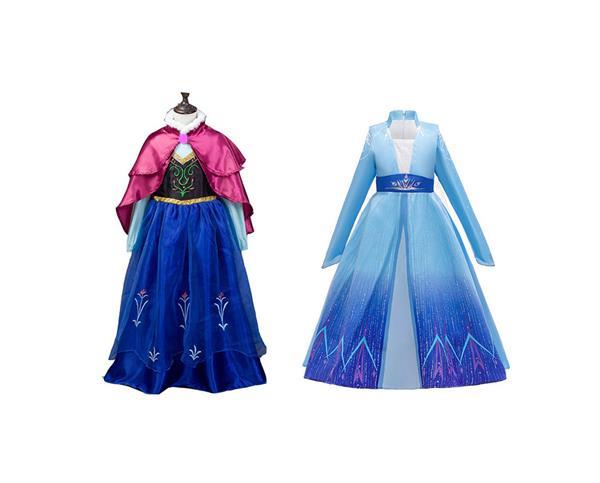 Grote foto 2 pack frozen 2 elsa jurk anna jurk kleding dames verkleedkleding