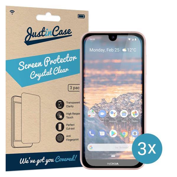 Grote foto just in case screen protector nokia 3.2 3 pack telecommunicatie tablets