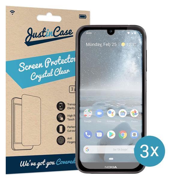 Grote foto just in case screen protector nokia 4.2 3 pack telecommunicatie tablets