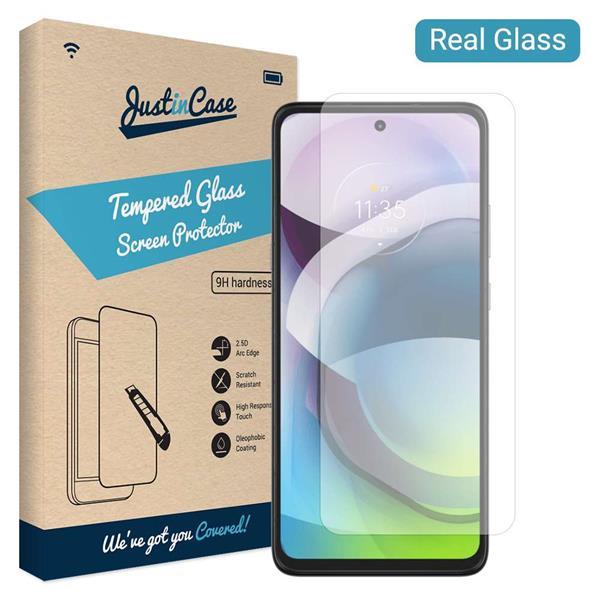 Grote foto just in case motorola moto g 5g tempered glass clear telecommunicatie tablets
