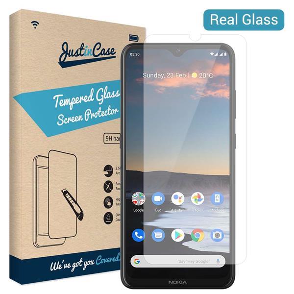 Grote foto just in case tempered glass nokia 5.3 telecommunicatie tablets