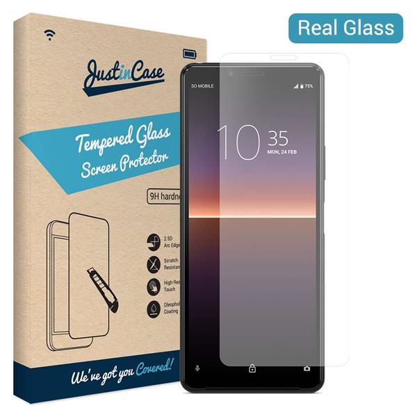 Grote foto just in case tempered glass sony xperia 10 ii telecommunicatie tablets