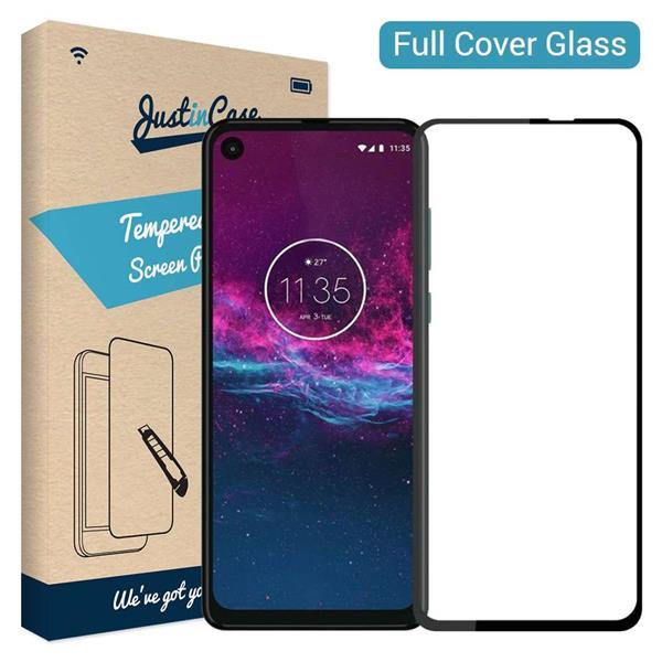 Grote foto just in case full cover tempered glass motorola one action telecommunicatie tablets