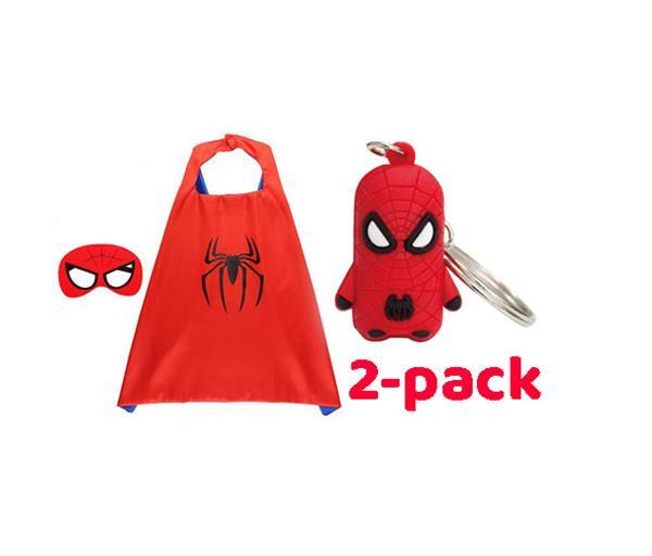 Grote foto spiderman rode cape masker kleding dames verkleedkleding