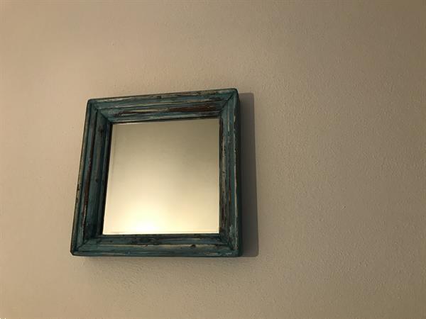 Grote foto vintage spiegel vierkante spiegel in old dutch huis en inrichting spiegels