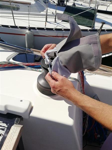 Grote foto lierhoes hoes voor lier winch cover watersport en boten accessoires en onderhoud