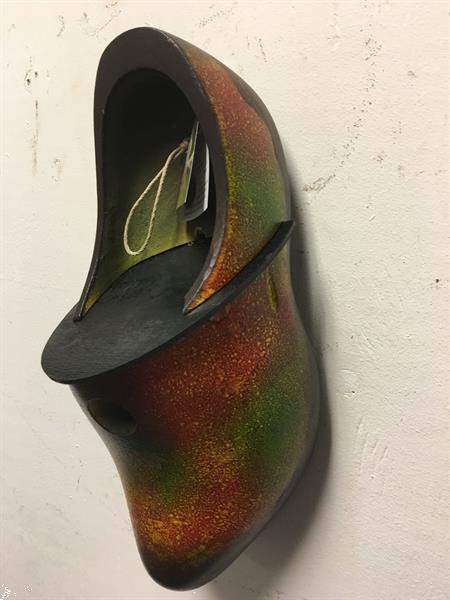 Grote foto vogelhuisje in de vorm van een klomp hout tuin en terras tuindecoratie