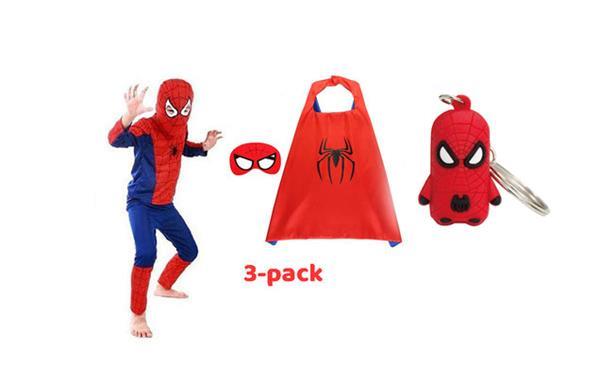 Grote foto spinnenheld spiderman verkleedpak spiderman cape masker kleding dames verkleedkleding