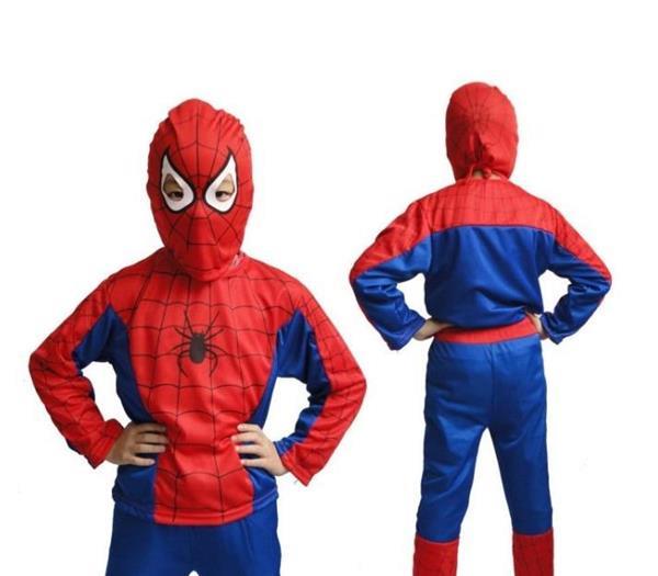 Grote foto spinnenheld spiderman verkleedpak gratis hanger kleding dames verkleedkleding