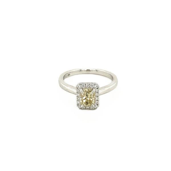 Grote foto witgouden ring met 1.11ct. diamant 14 krt nieuw 3695 sieraden tassen en uiterlijk ringen voor haar