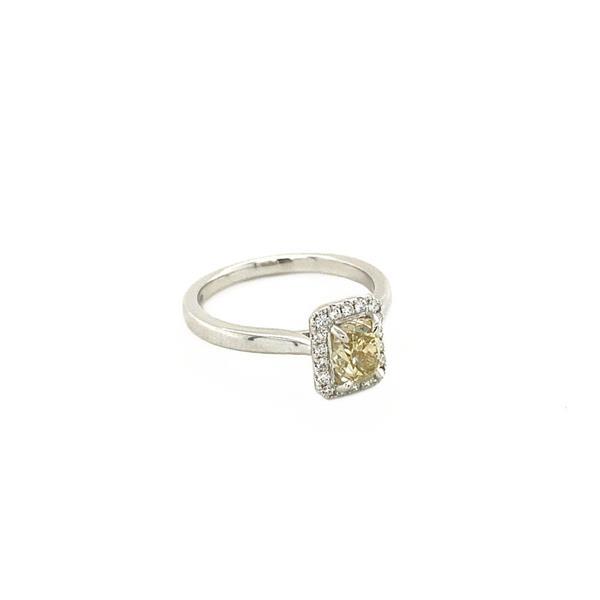 Grote foto witgouden ring met 1.11ct. diamant 14 krt nieuw 3695 sieraden tassen en uiterlijk ringen voor haar