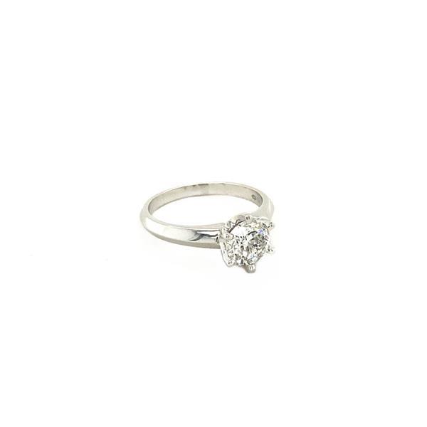 Grote foto witgouden solitair ring met diamant 1.37ct. 14 krt nieuw sieraden tassen en uiterlijk ringen voor haar