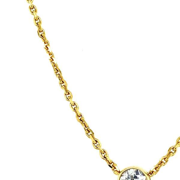 Grote foto gouden collier met solitair hanger 14 krt nieuw 2995 sieraden tassen en uiterlijk kettingen