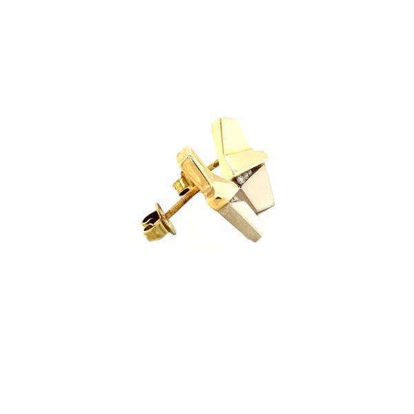 Grote foto gouden oorstekers met diamant 14 krt nieuw 645 sieraden tassen en uiterlijk oorbellen