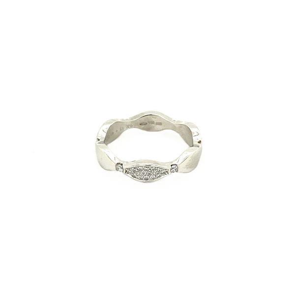 Grote foto witgouden golfring met diamant 14 krt nieuw 1120 sieraden tassen en uiterlijk ringen voor haar