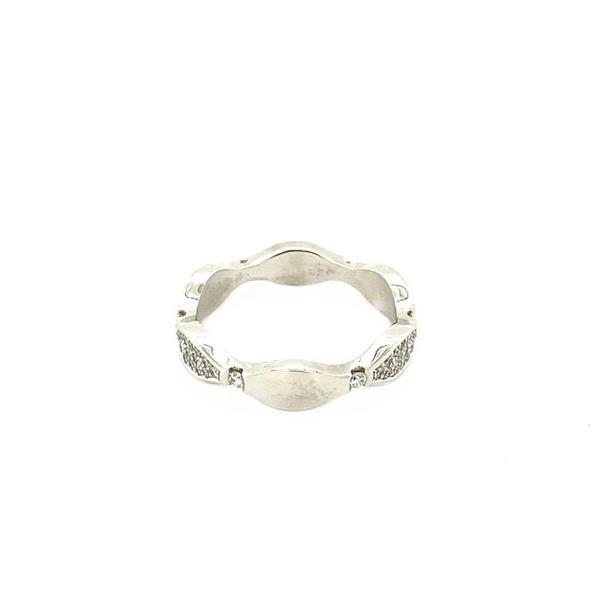 Grote foto witgouden golfring met diamant 14 krt nieuw 1120 sieraden tassen en uiterlijk ringen voor haar