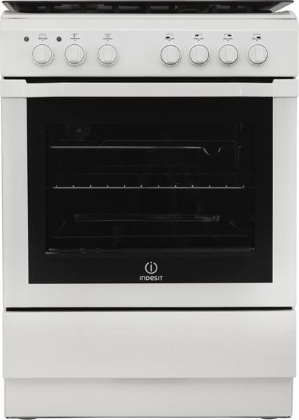 Grote foto indesit i6tmh 2a g w gasfornuis gas witgoed en apparatuur fornuizen