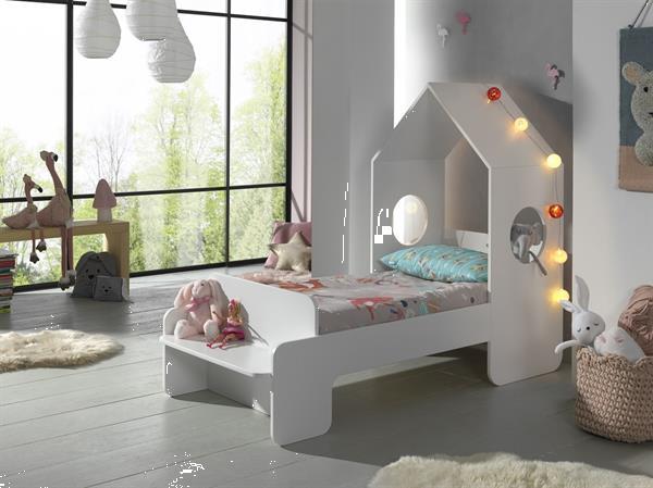 Grote foto casami huisbed peuterbed wit kinderen en baby complete kinderkamers