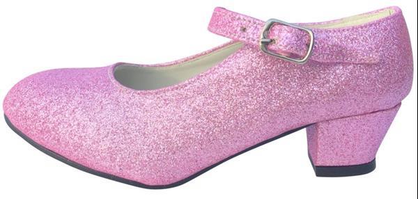 Grote foto spaanse schoenen licht roze glitter maat 26 binnenmaat 16 kinderen en baby schoenen voor meisjes