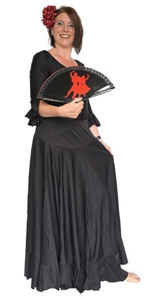 Grote foto flamenco rok dames volwassenen zwart maat l kleding dames jurken en rokken