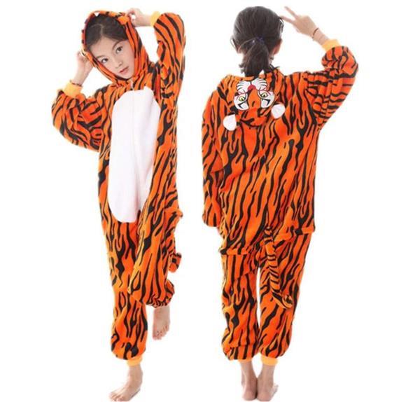 Grote foto onesie huispak tijger gratis hanger maat 116 122 120 5 kleding dames verkleedkleding