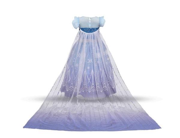 Grote foto elsa jurk blauw classic deluxe gratis kroon 4 5 jaar leng kinderen en baby overige