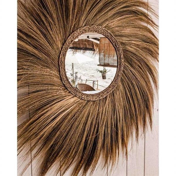 Grote foto bohemian natuurlijke wandspiegel the simba mirror l huis en inrichting woningdecoratie