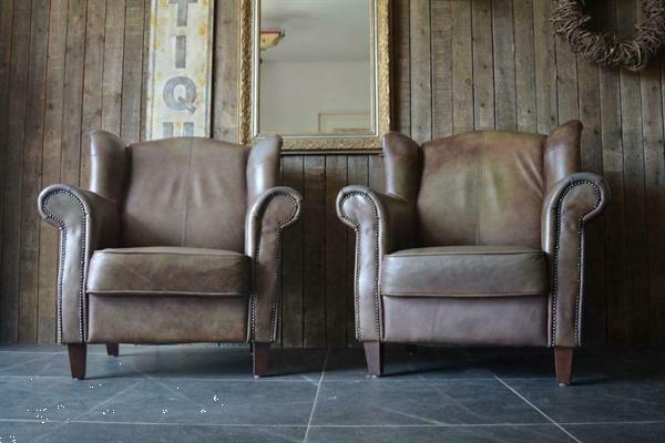 Grote foto buffelleren fauteuils antiek en kunst stoelen en banken