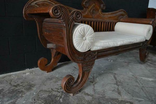Grote foto indonesisch bankje antiek en kunst overige in antiek gebruiksvoorwerpen