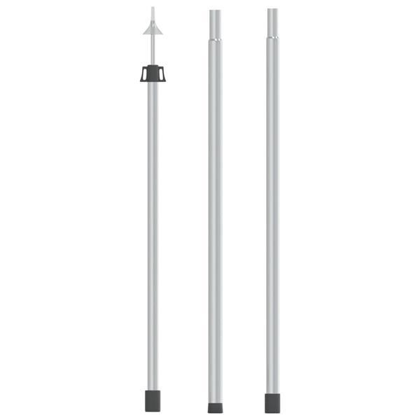 Grote foto vidaxl luifelstok telescopisch 102 260 cm aluminium caravans en kamperen kampeertoebehoren
