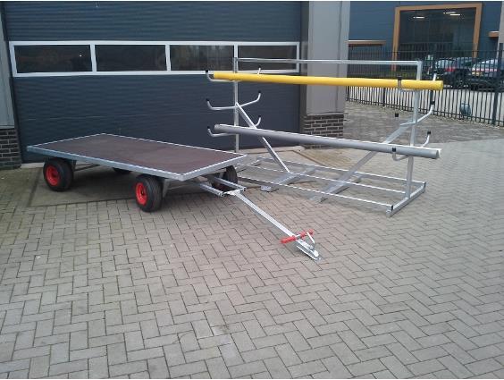 Grote foto transportwagen wagen kar 80x200 cm. extra smal agrarisch landbouw