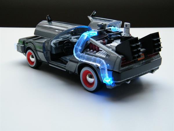 Grote foto modelauto delorean back to the future 3 1 24 hobby en vrije tijd 1 24